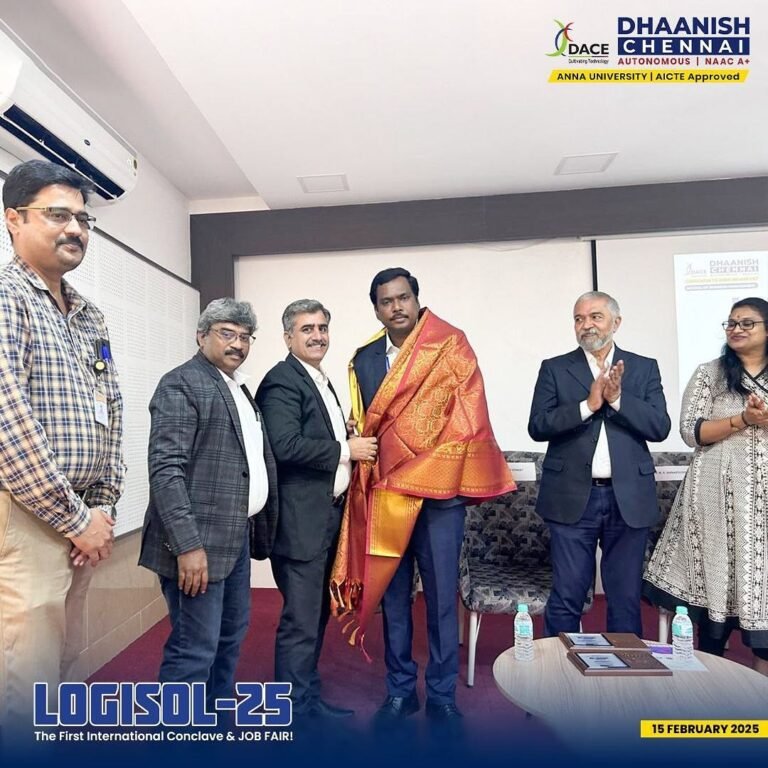 Our esteemed Director, Dr. P. Paramasivan sir was honored by Training and Placement Officers (TPOs) from reputed institutions at LOGISOL-25 for his dedication to academic excellence and industry collaboration.