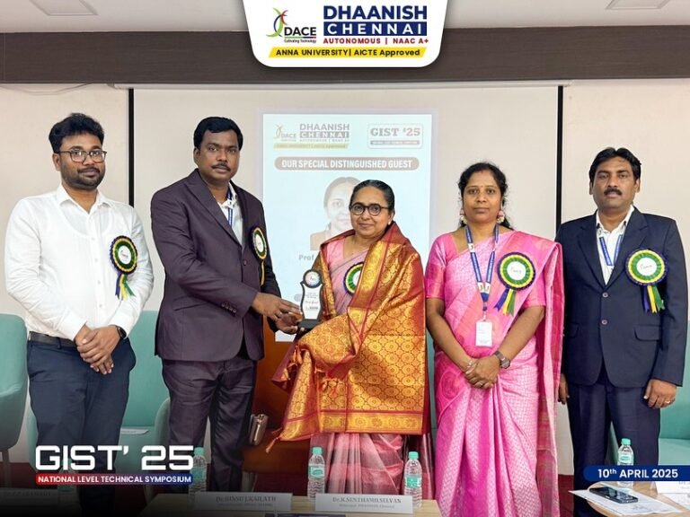 A proud moment at Dhaanish Chennai during GIST’25 – National Level Technical Symposium!